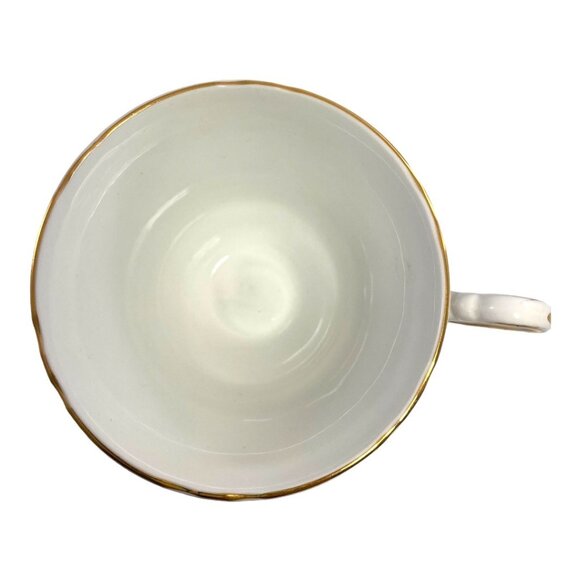 Vintage Regency English Lily of Valley Floral Bone China Teacup & Saucer Set - Picture 4 of 10